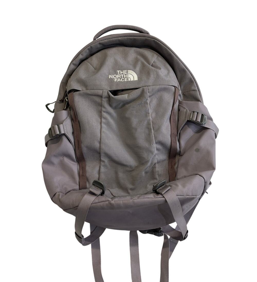 The North Face Recon FlexVent 30L Hiking Backpack Gray Purple Laptop Bookbag